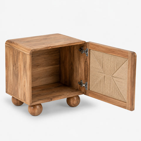 Abacus Wooden Bedside
