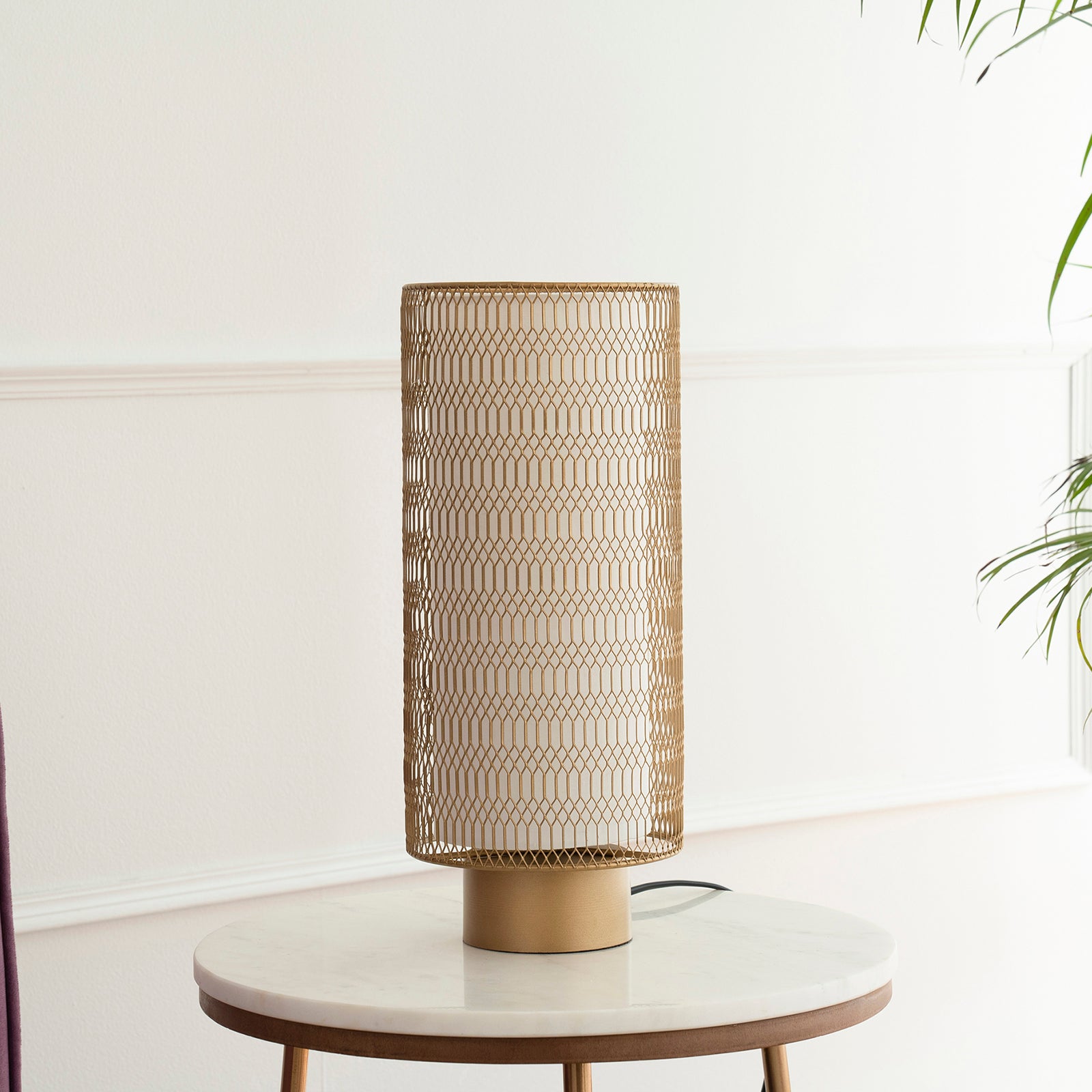 Rhombus Table Lamp Gold