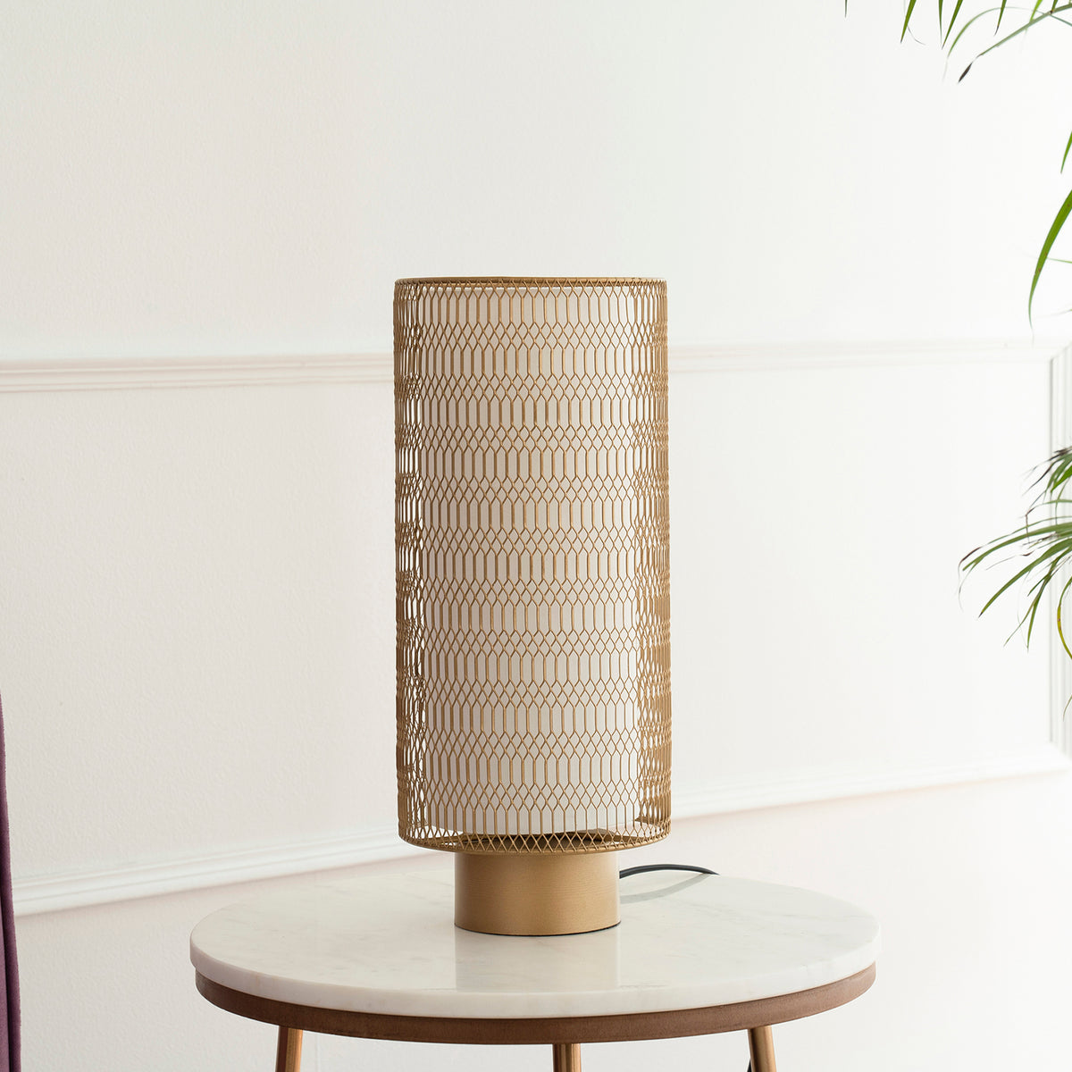 Rhombus Table Lamp Gold
