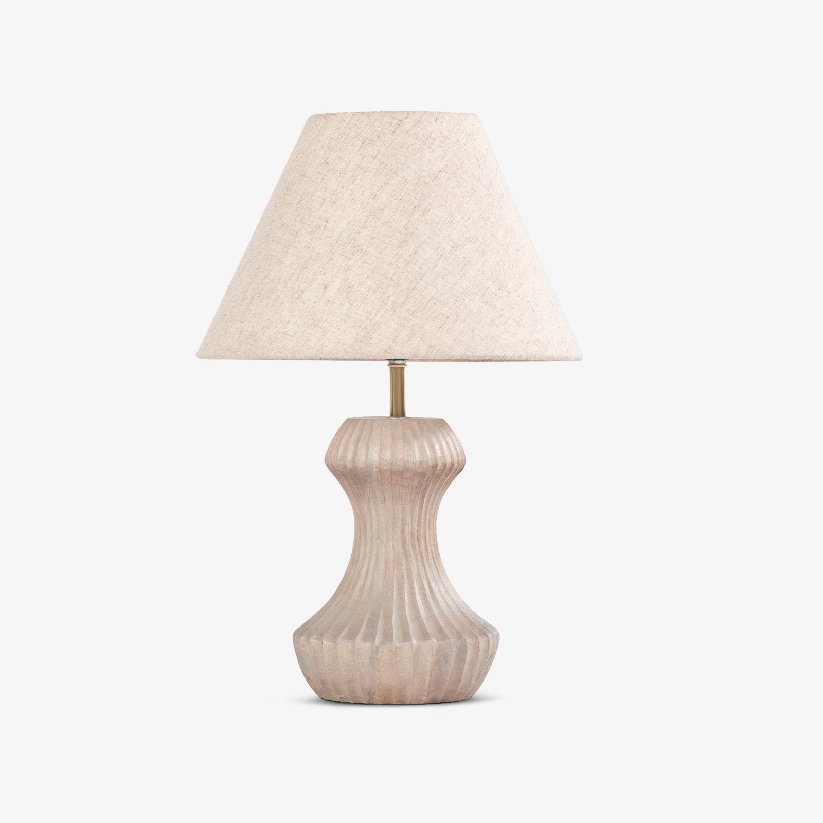 Rib Grey Table Lamp