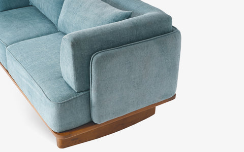 Anish Two Seater Sofa Blue
