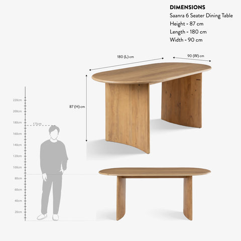 Saanra 6 Seater Dining Set