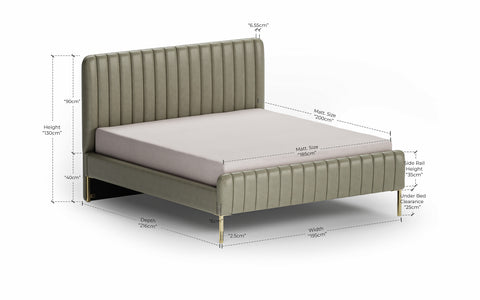 Seana Upholstered King Non Storage Bed