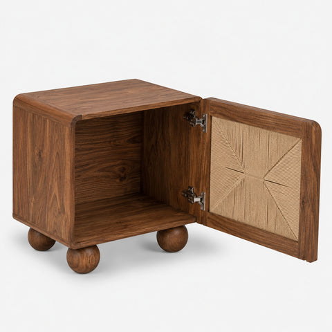 Abacus Wooden Bedside