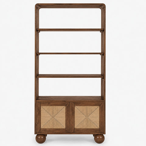 Abacus Acacia Wooden Bookshelf
