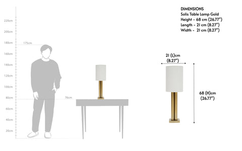 Solis Gold Table Lamp