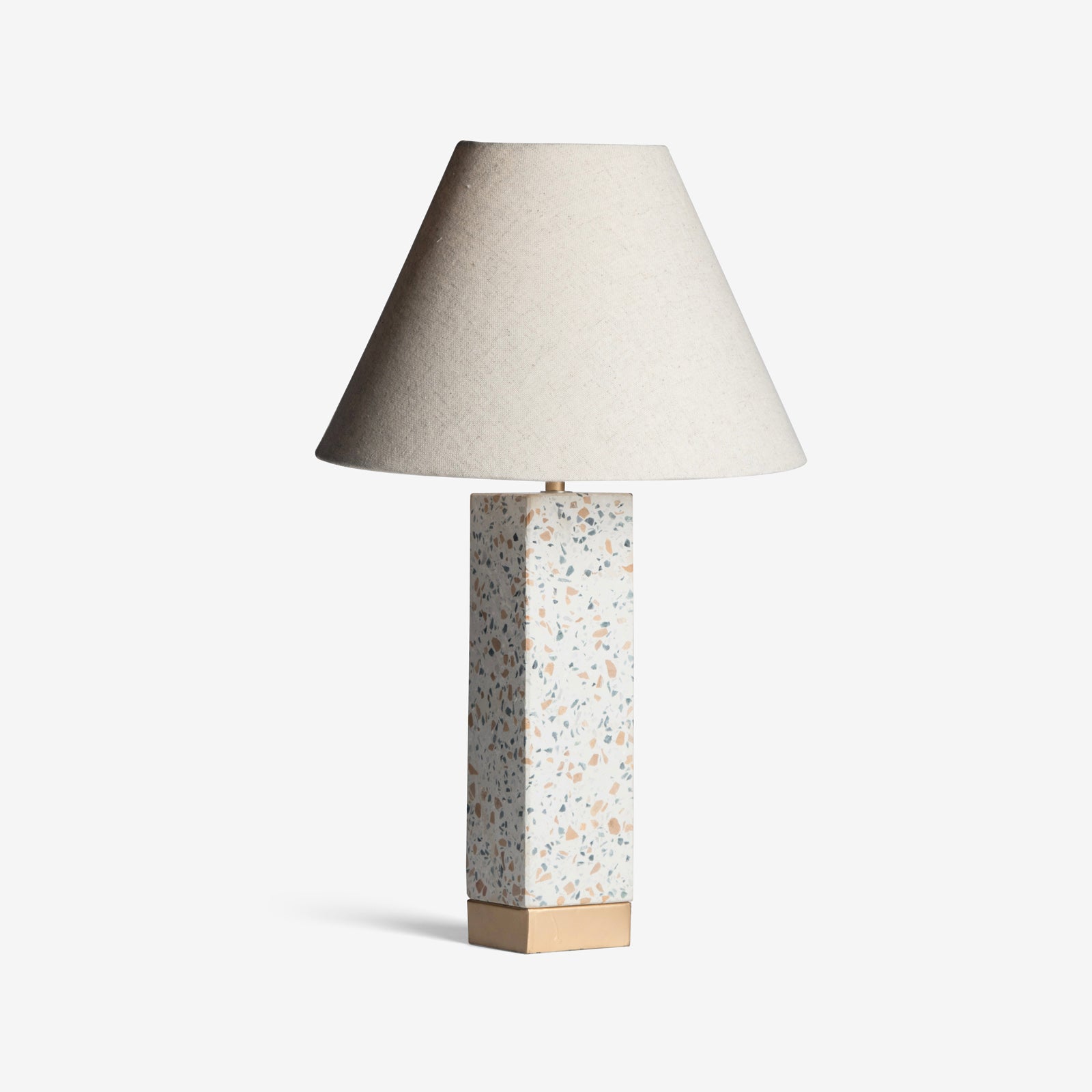 Speckle Table Lamp With Conical Shade