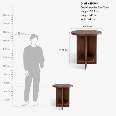 Takumi Wooden Side Table