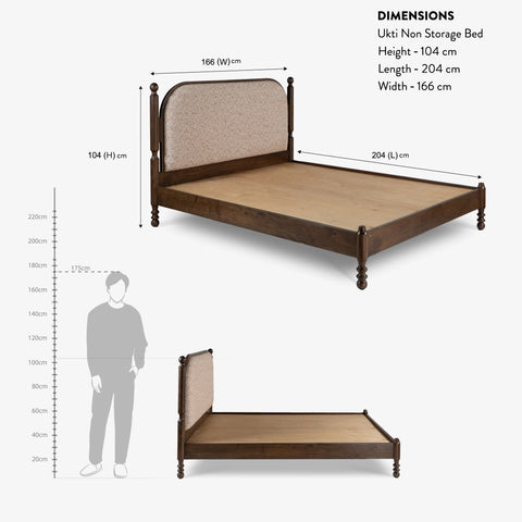 Ukti Non Storage Bed