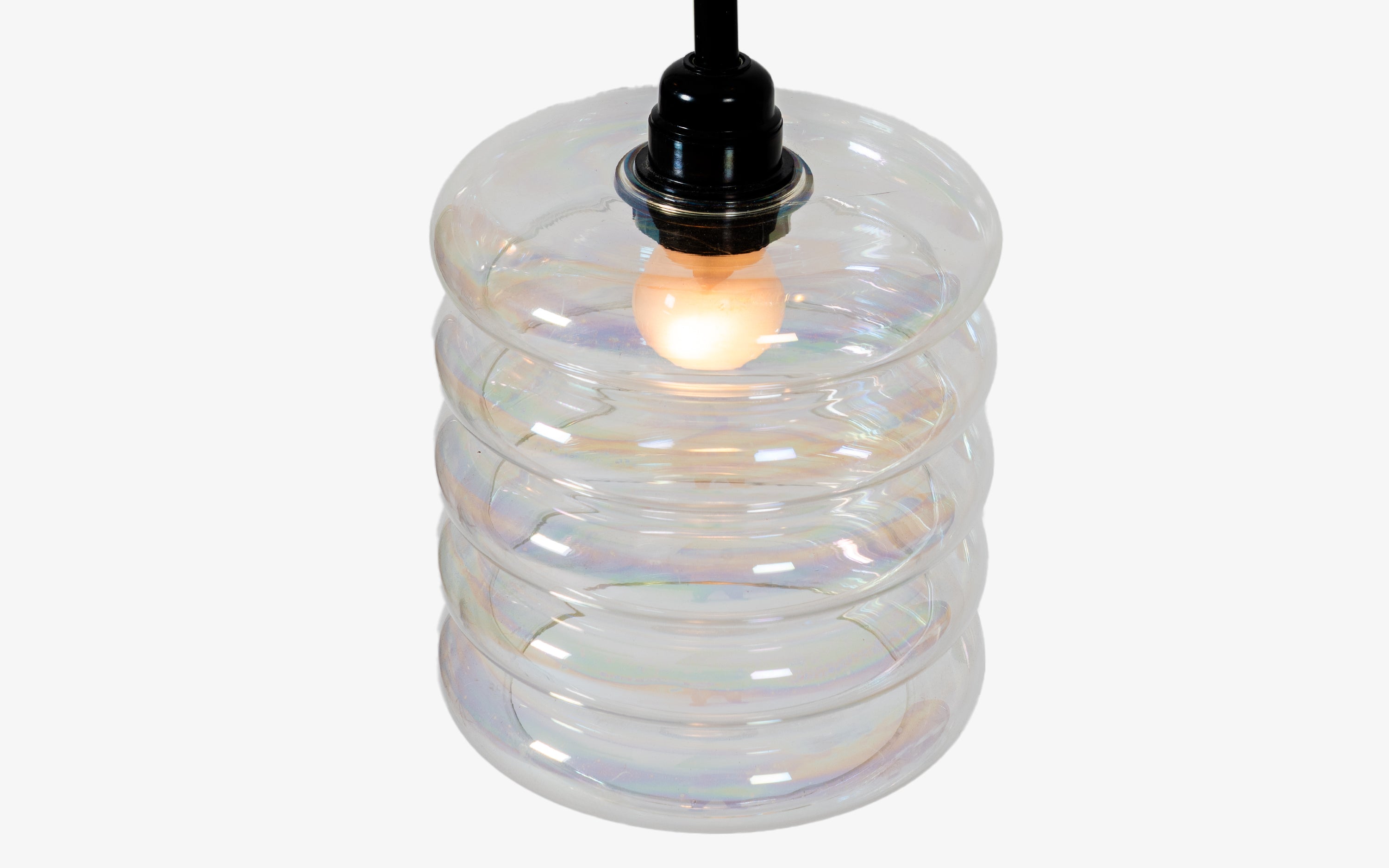 Unio Cluster Round Glass Hanging Lamp Set of 3 | Brass Finished - with white background - Orange Tree