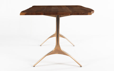 Yoho Dining Table With 4 Chairs and Bench American Walnut