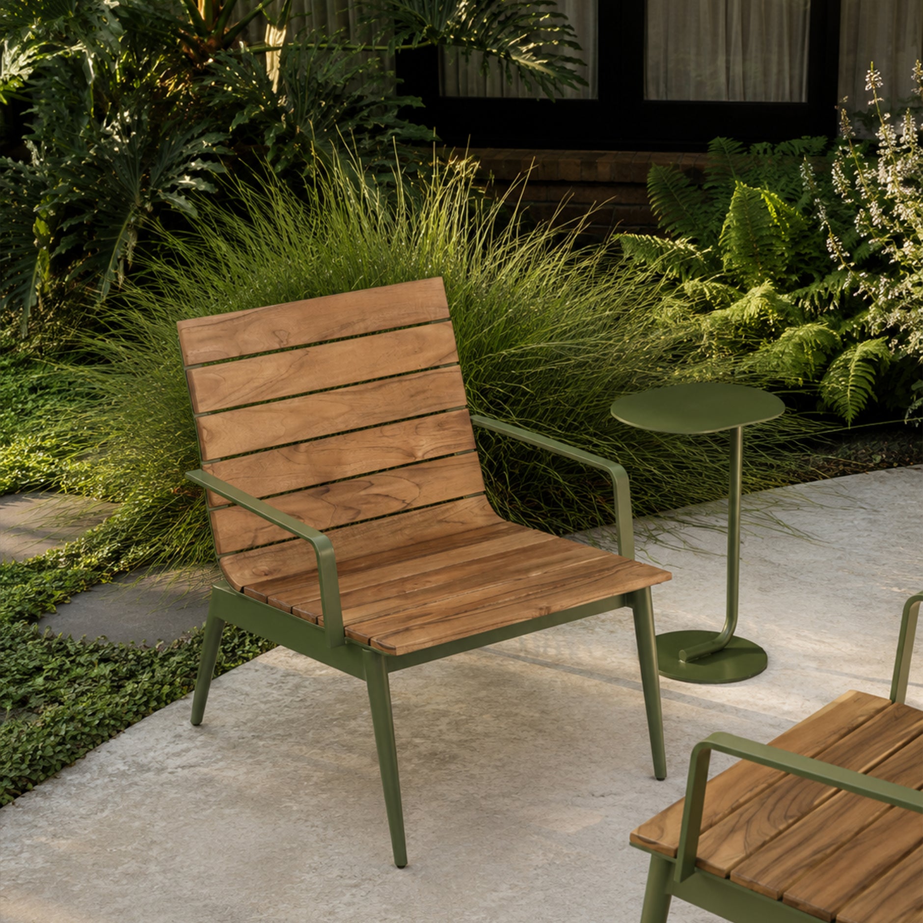 Patio Furniture Home Lounge Chair Outdoor Poolside Lounge Chairs Set Rattan And Solid Wood, Natural Color  Modern Design, Rust Proof, Easy To Clean, Cushion And Protective Cover  Included, 2-3 Years Warranty At INR At