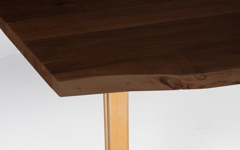Yoho Dining Table With 4 Chairs and Bench American Walnut