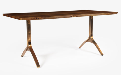 Yoho Dining Table With 4 Chairs and Bench American Walnut