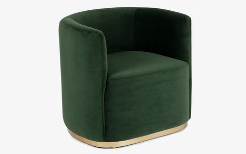 Vivian Single Seater Sofa Royal Green