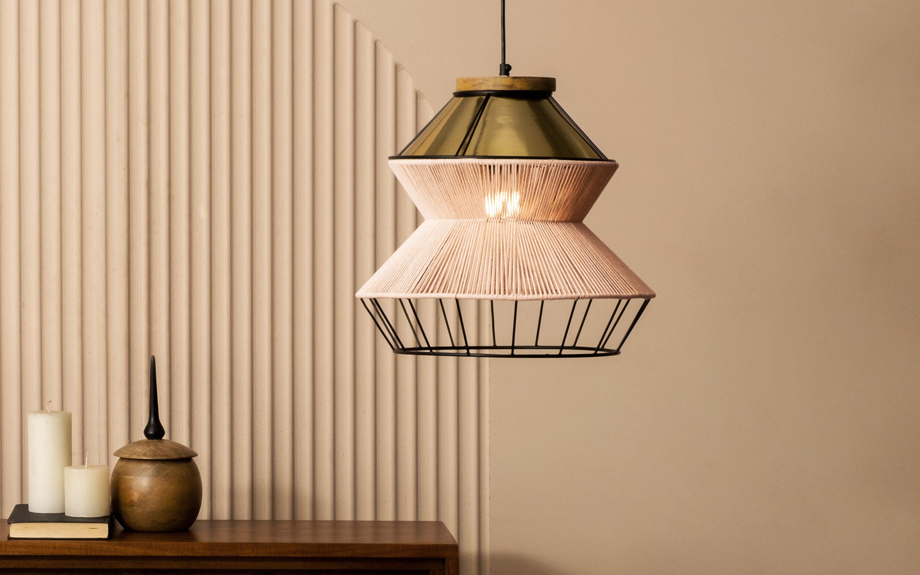 Buy Waldo Squat Cotton Thread Pendant Light - Orange Tree