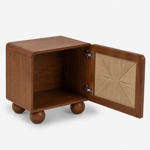 Abacus Wooden Bedside