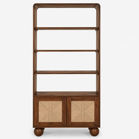 Abacus Acacia Wooden Bookshelf