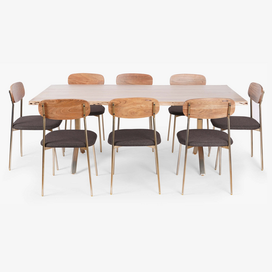 Yoho Dining Table With 8 Chairs