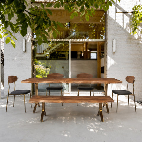 Yoho Dining Table With 4 Chairs and Bench
