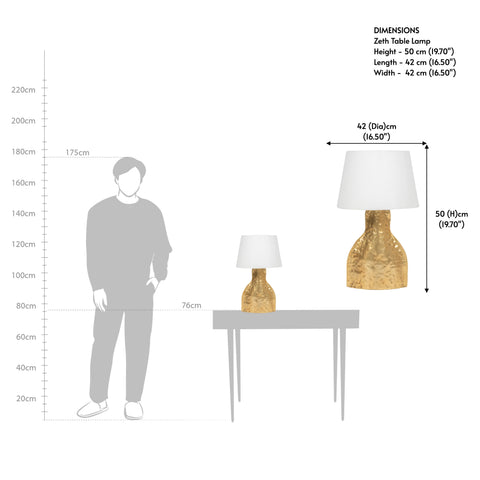 Slim side view of a night lamp for bedroom highlighting the vertical metallic structure.