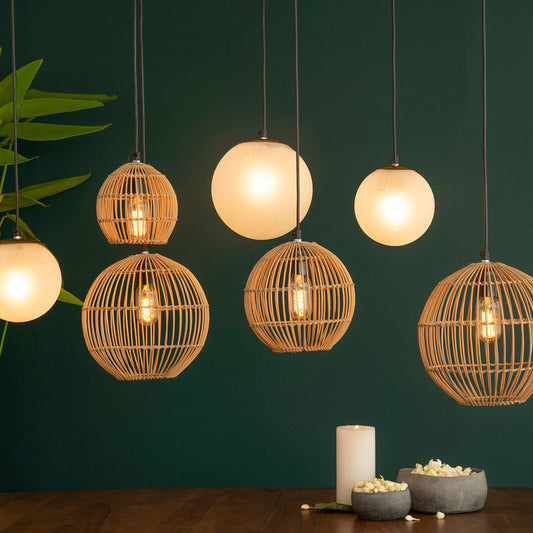 Nymph Linear Cluster Of 7 Hanging Lamp