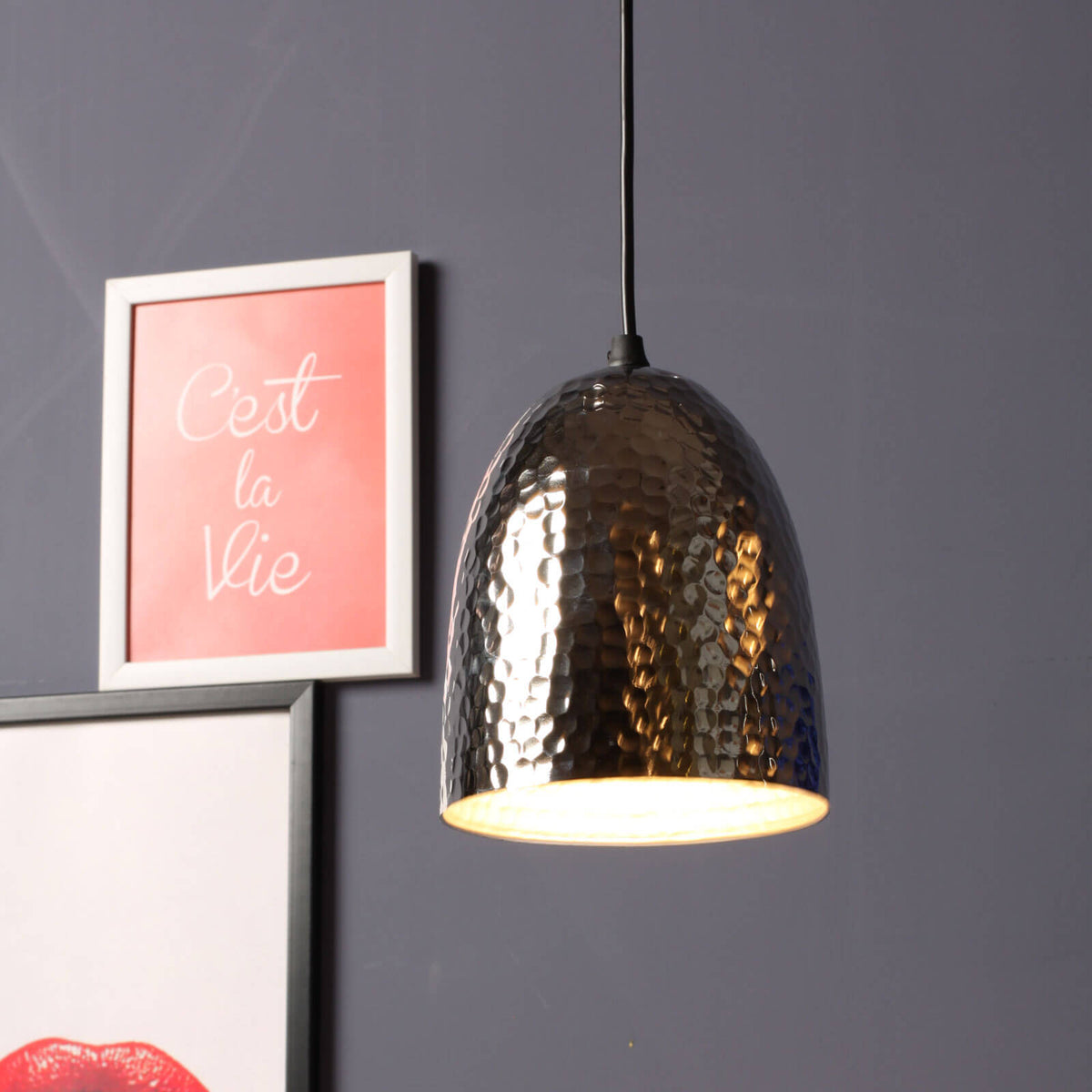 Pandora Hanging Lamp nickle small