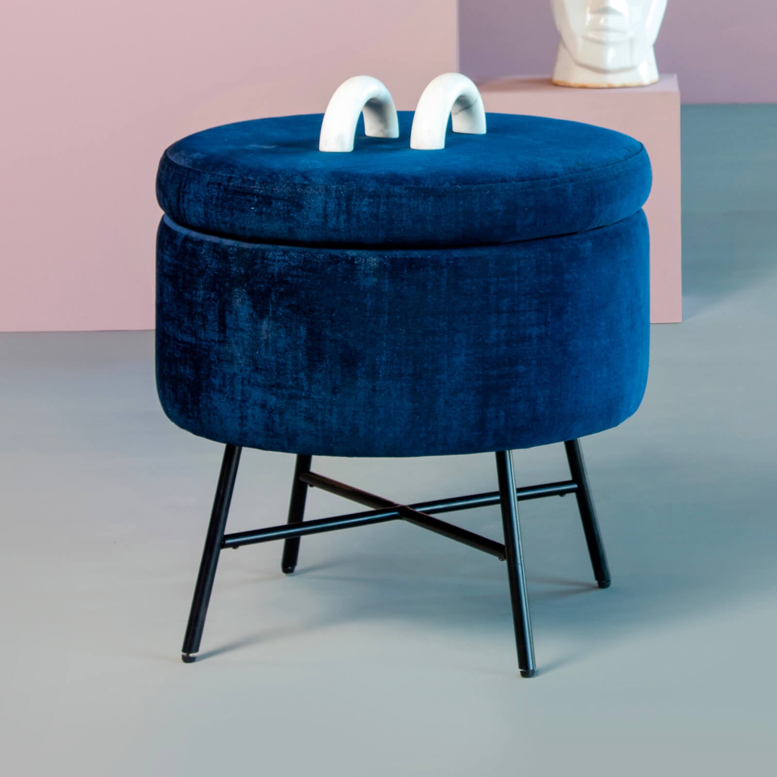 Sagano Upholstered Storage Pouf