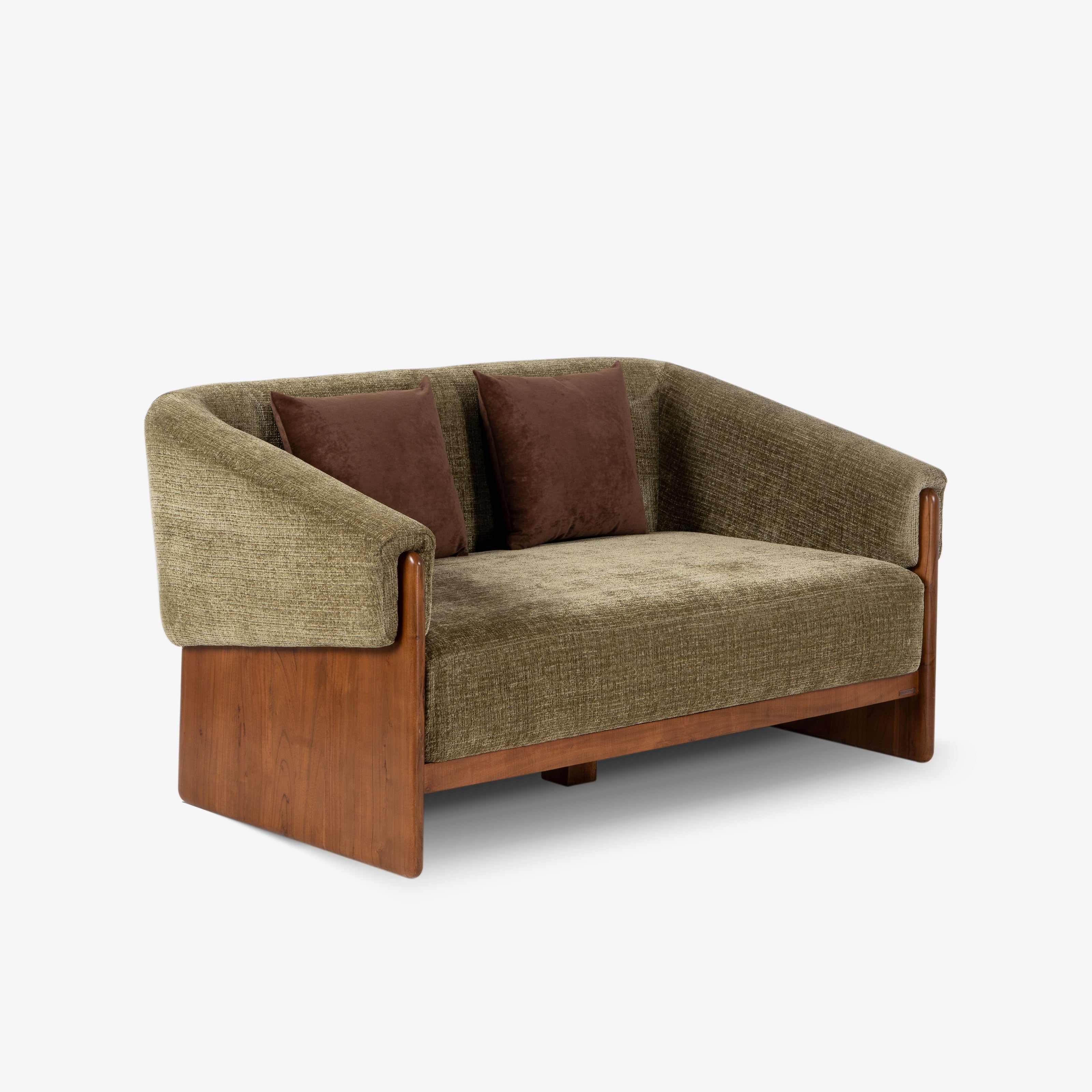 Angled sofa view