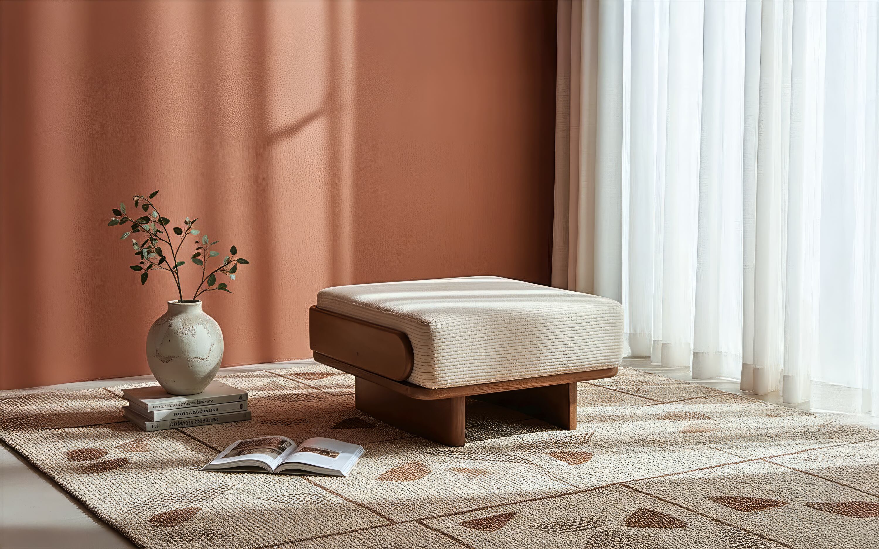 Anish Ottoman - Orange Tree