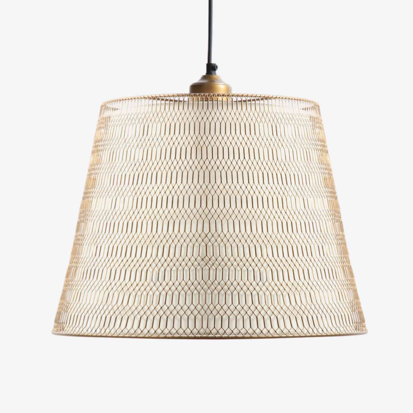 Rhombus Hanging Lamp Gold