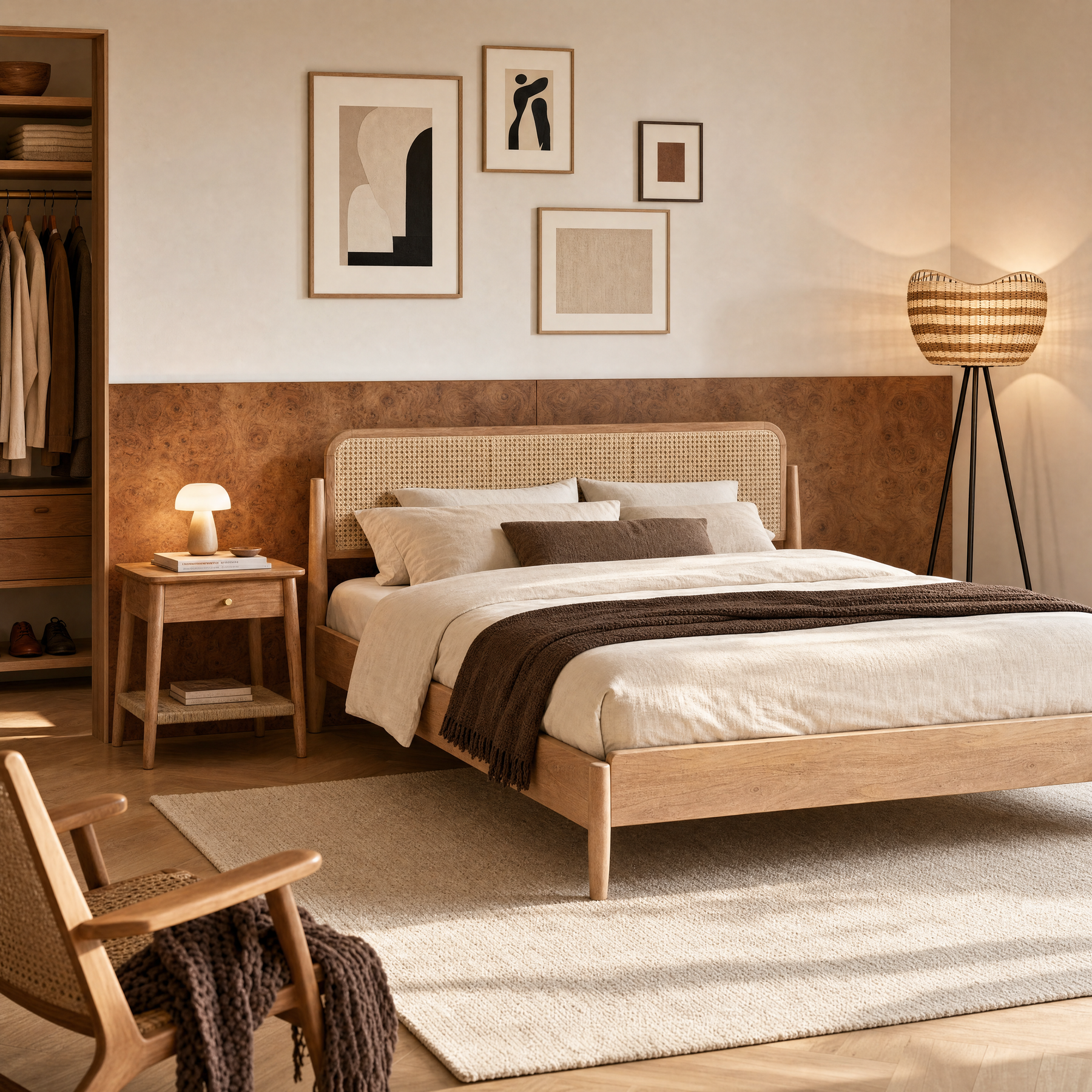 Meadow Non Storage Cane Bed (King Size)