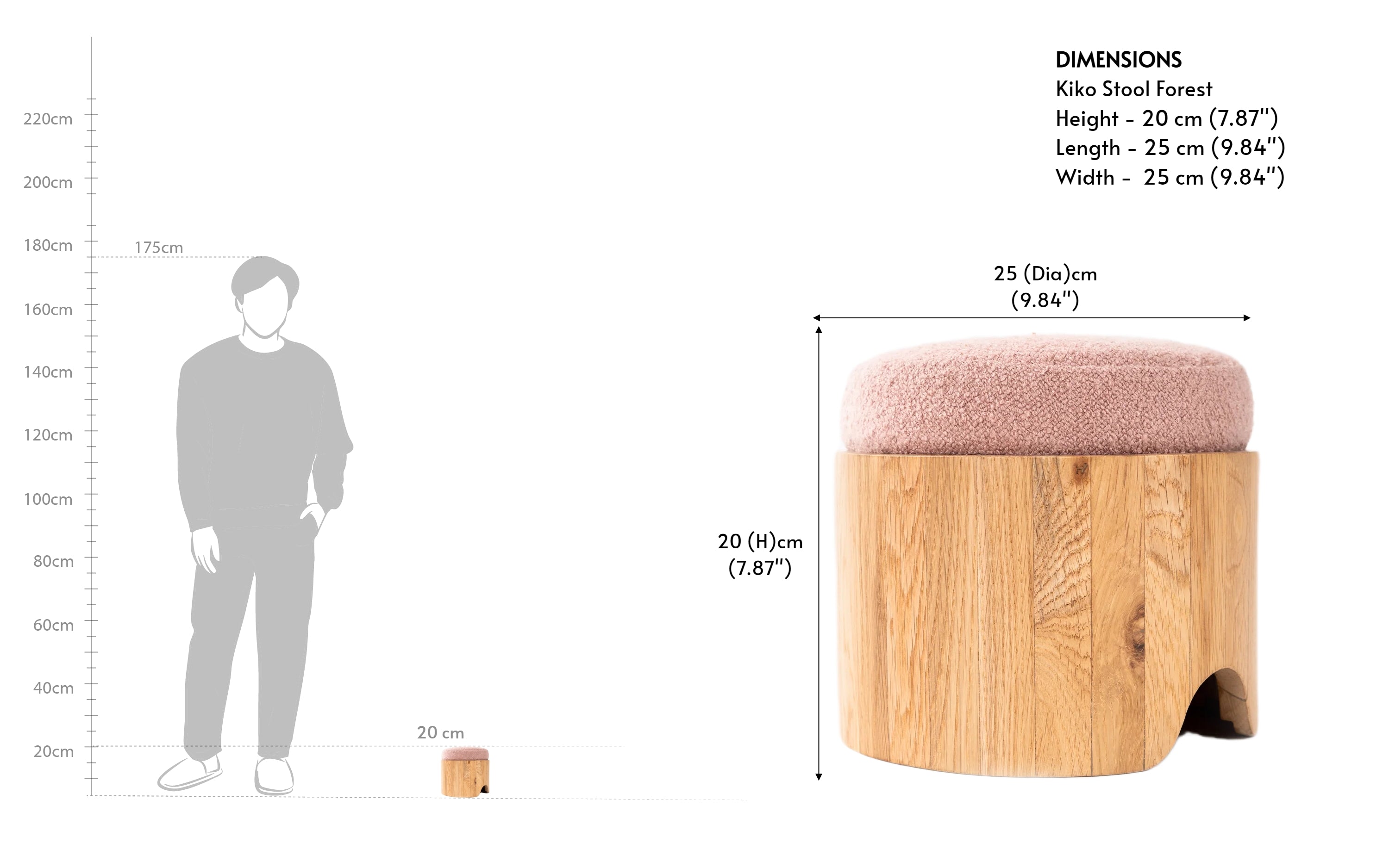 Kiko Stool Blush - Close shot - Orange Tree