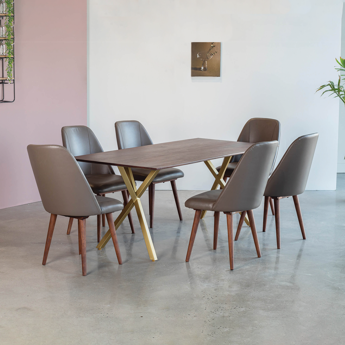 Mazi Dining Table With 6 Chairs