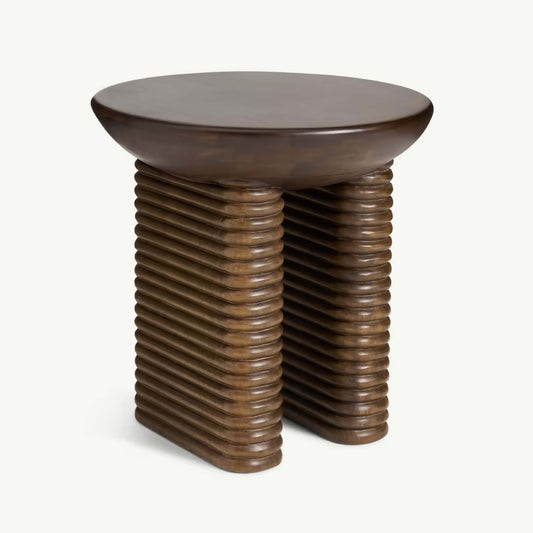 Ribbed Side Table