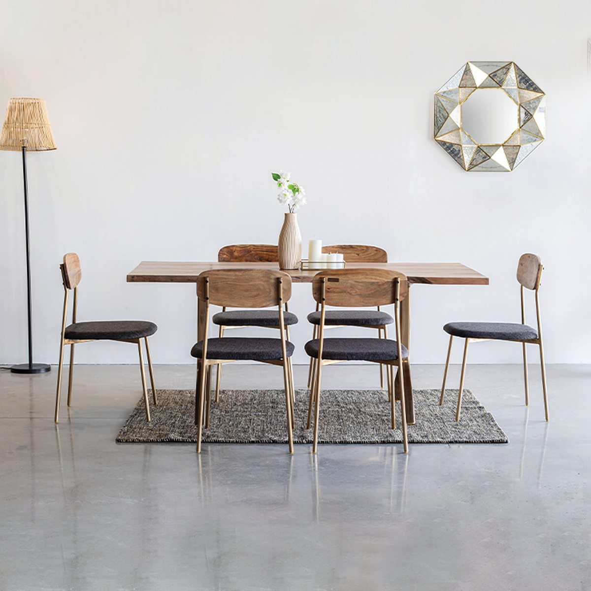 Yoho Dining Table With 6 Chairs
