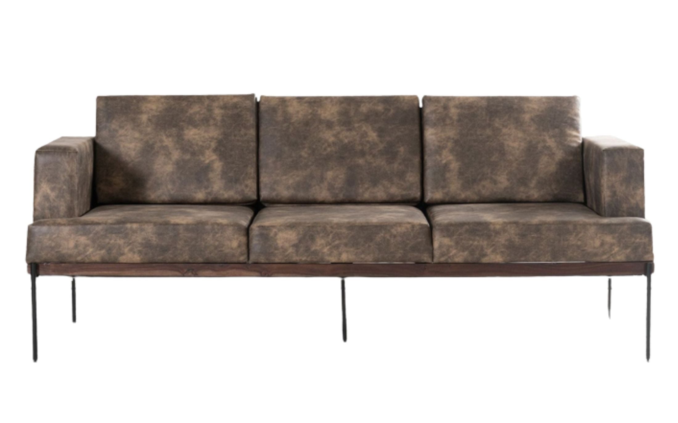 Buy Throne 3 Seater Brown Sectional Sofa - Close shot - Orange Tree