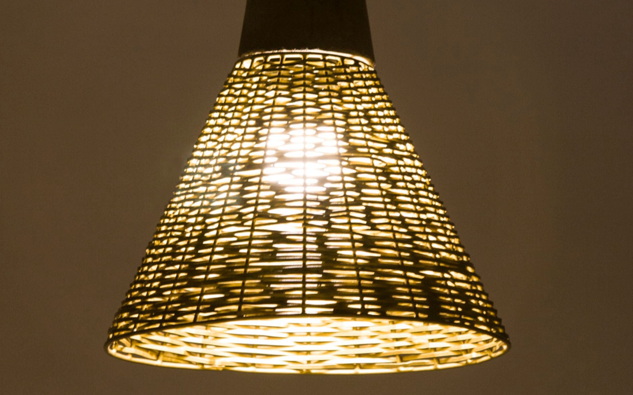 CageÃ‚Â Conical Hanging Lamp