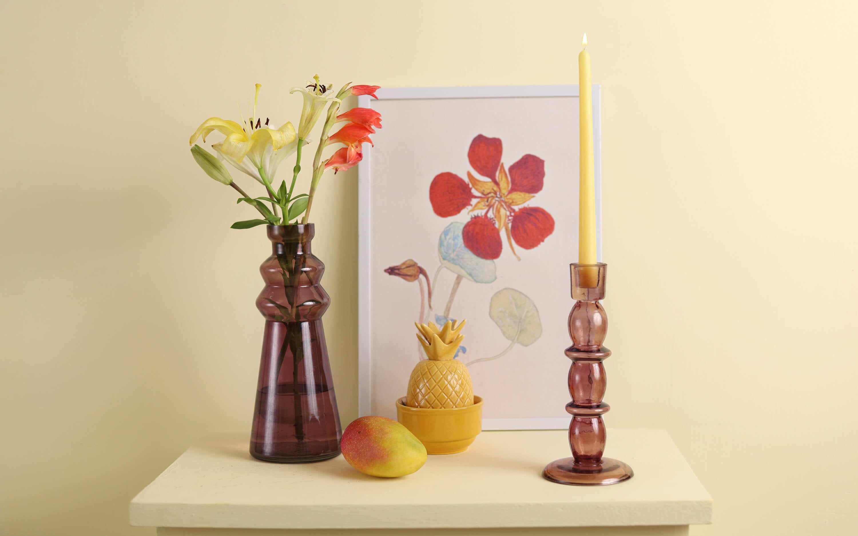 Nato Glass Candle Holder - Orange Tree Home Pvt. Ltd.