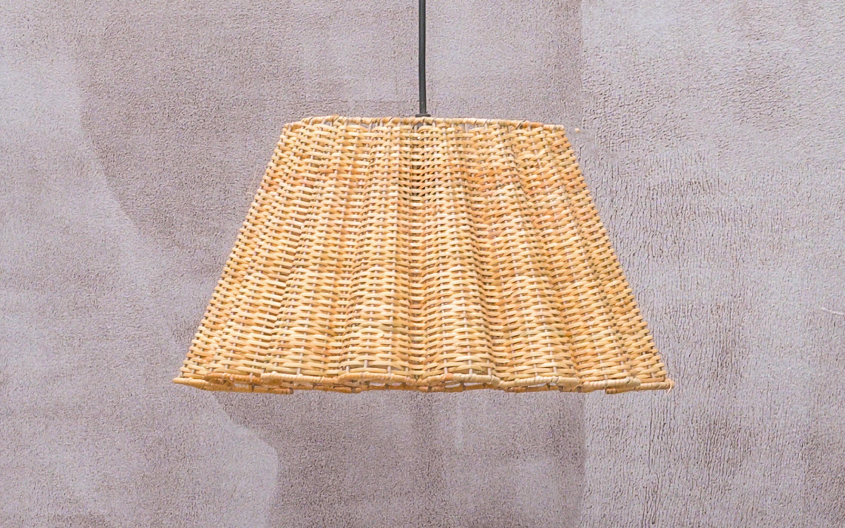 Buy Punkhe Conical Cane Hanging Light - Orange Tree
