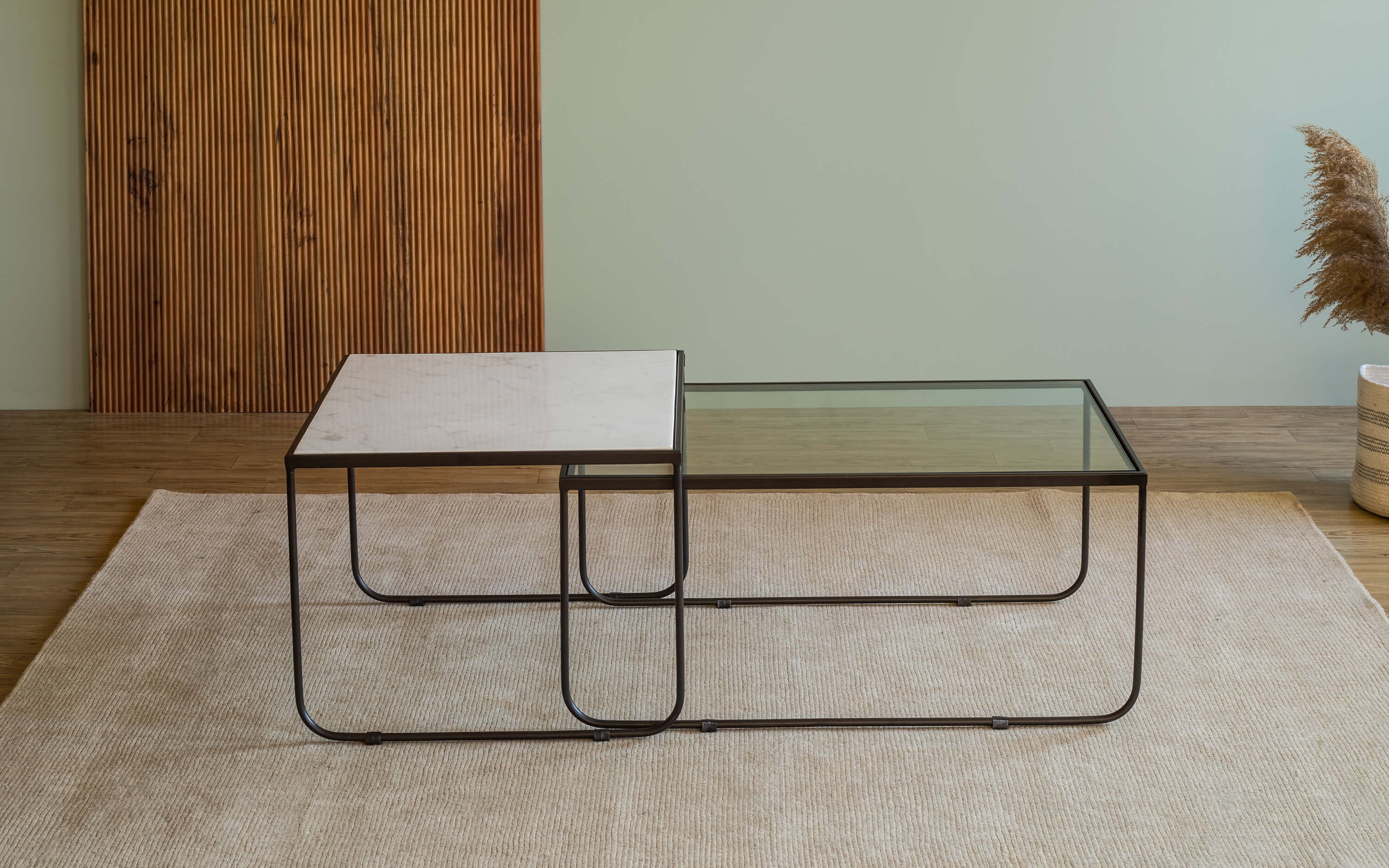 Modern Home Furniture. Nested Table Set of 2 - Orange Tree Home Pvt. Ltd.