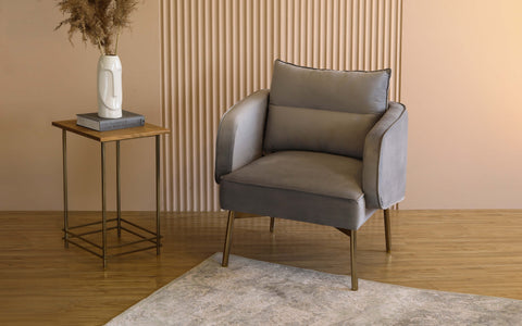 Barcelona Single Seater Sofa Grey - Orange Tree Home Pvt. Ltd.