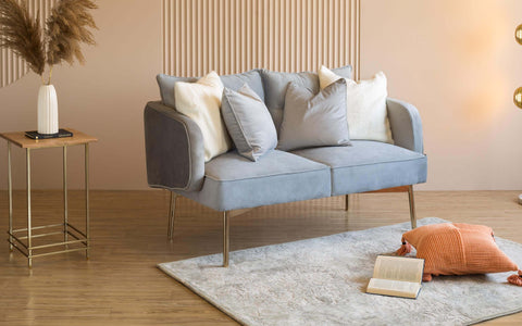 Barcelona 2 Seater Sofa Grey - Orange Tree Home Pvt. Ltd.