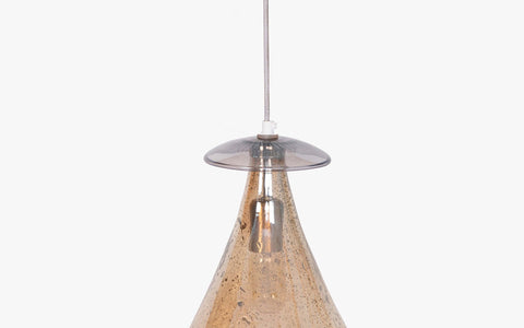 Sitara Glass Hanging Lamp Gold Big