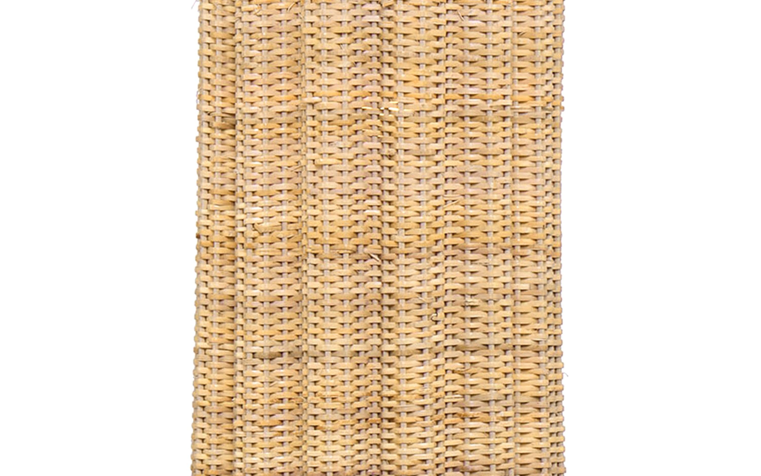 Buy Punkhe Tall Cylindrical Cane Hanging Lamp - Close shot - from left angle - Orange Tree