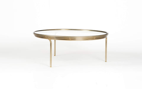Olivia Round Glass top coffee table 