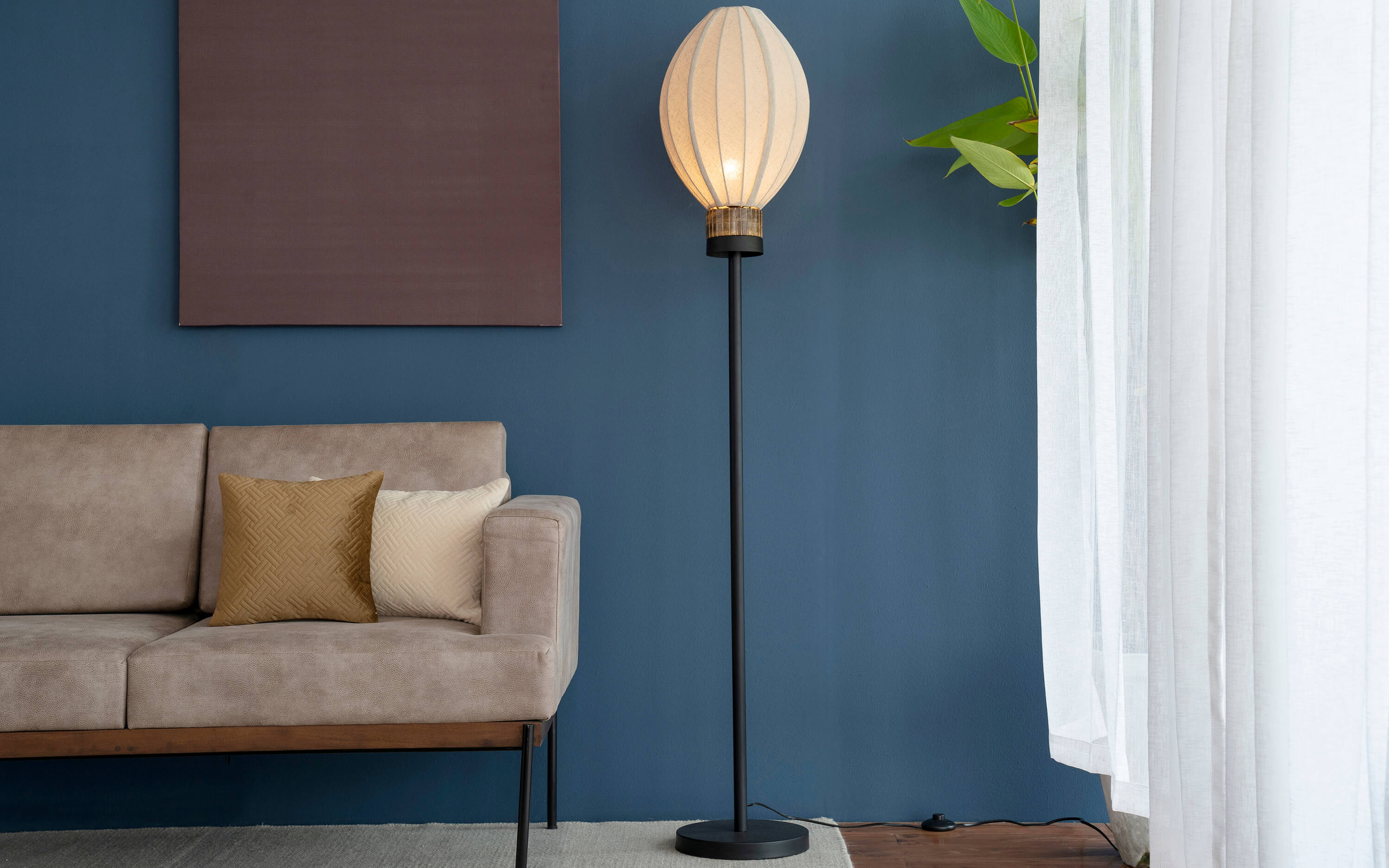 Bud Floor Lamp Black - Orange Tree Home Pvt. Ltd.