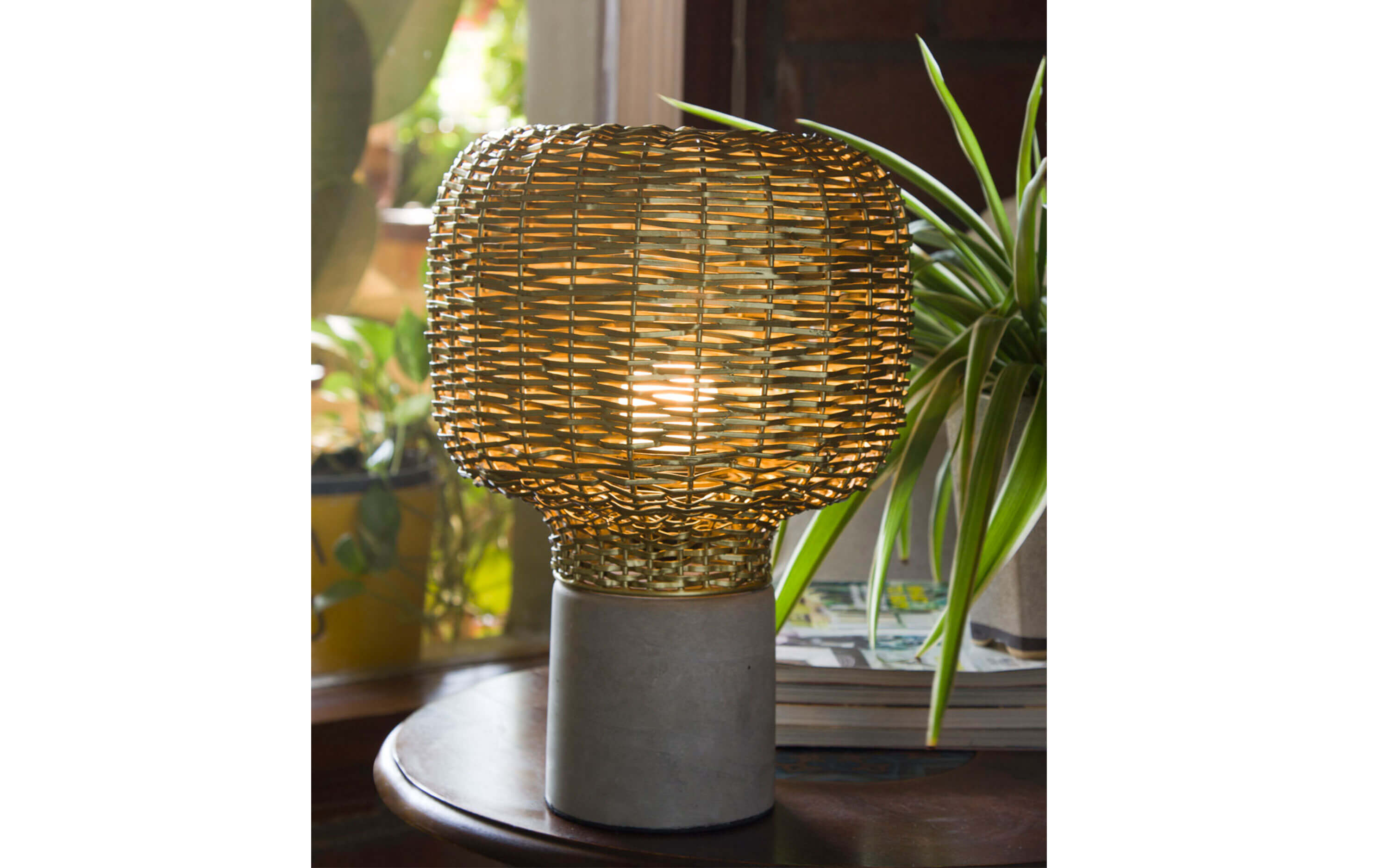 Cage Table Lamp - Orange Tree Home Pvt. Ltd.