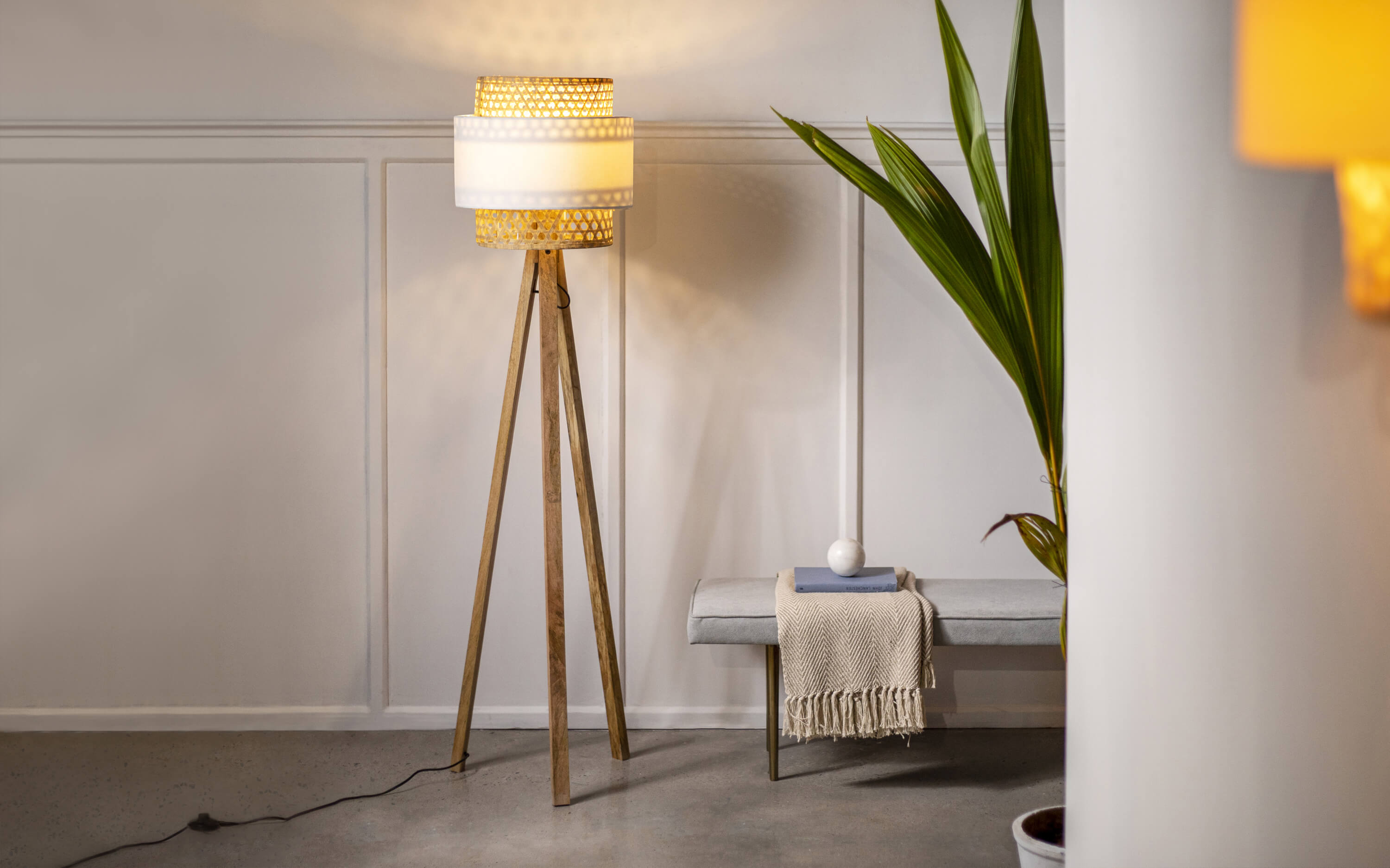 Double floor lamp on sale