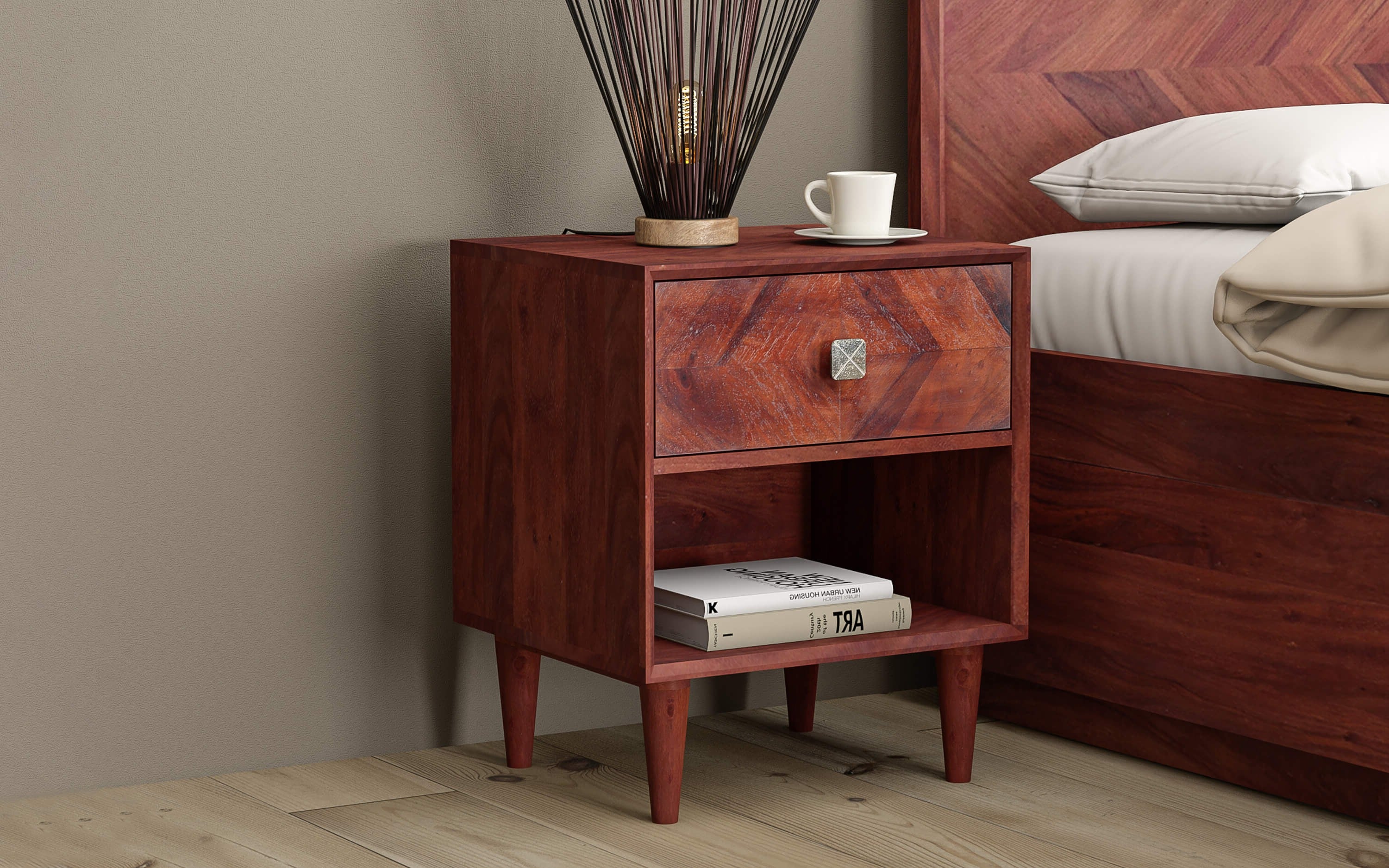 Bedside Table for a Rich Luxury Room- Orange Tree Home